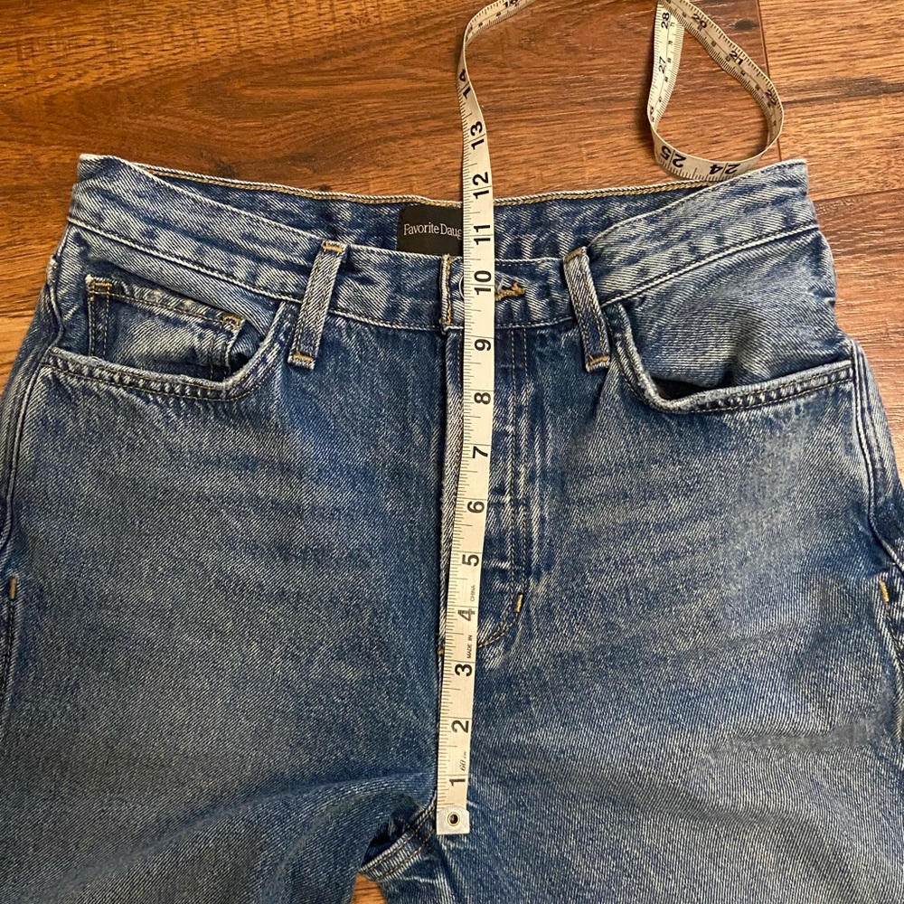 Favorite Daughter The Oliver Ultimate Baggy Wide Leg Jeans Sz 24 Button Austin - Picture 10 of 14